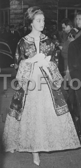 1960 04 04  Princess Birgitta at Joachim Bonnier &amp; Marianne Ankarcrona's Wedding 1