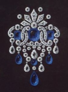 Empress Alexandra Feodorovna's Kochli Sapphire Brooch 2