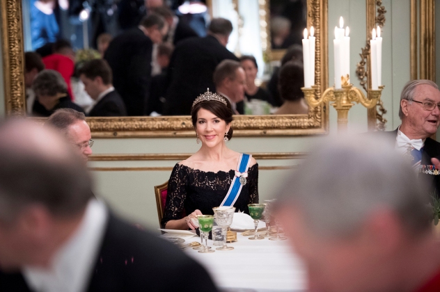 Danish Crown Princess Mary attends the Gala Dinner at Amalienbog Castle